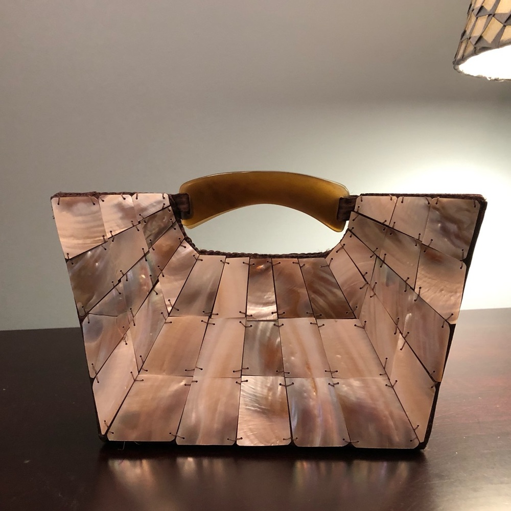 Unique Mother of Pearl like- Sea Shell bag